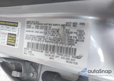 2007 Mitsubishi Endeavor Ls из США, поврежденный, VIN 4A4MN21SX7E049498